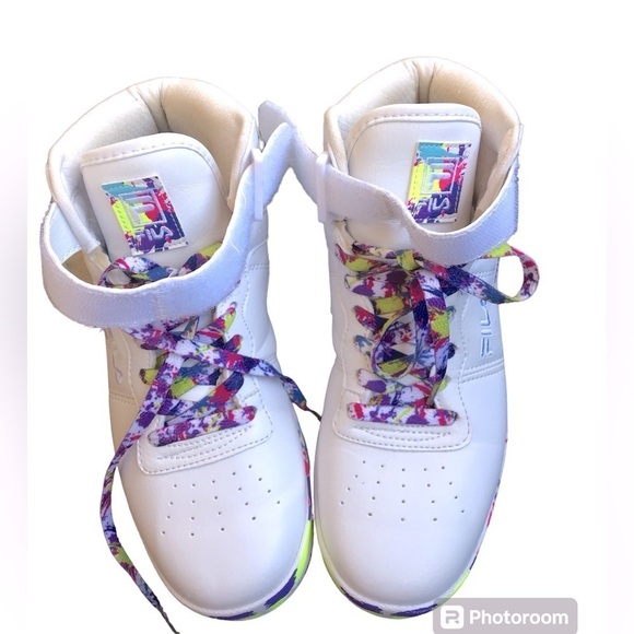 Fila Vulc 13 Paintball Splatter Sneakers size 8.5 - Picture 3 of 10